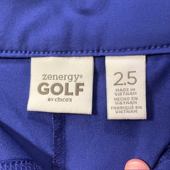 Chico’s Zenergy Golf Skort Size Large Cobalt Blue Sporty Tennis Activewear - Picture 9 of 14